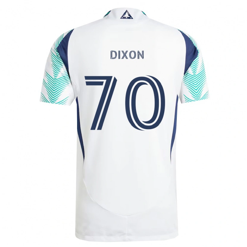 Danxen Herren Daniel Dixon #70 Weiß Marineblau Hellgrün Auswärtstrikot Trikot 2026/27 T-Shirt