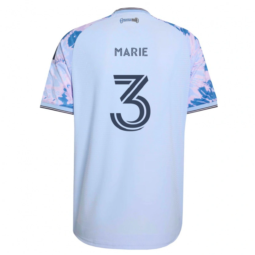 Danxen Herren Paul Marie #3 Königsblau Weiß Schwarz Auswärtstrikot Trikot 2026/27 T-Shirt