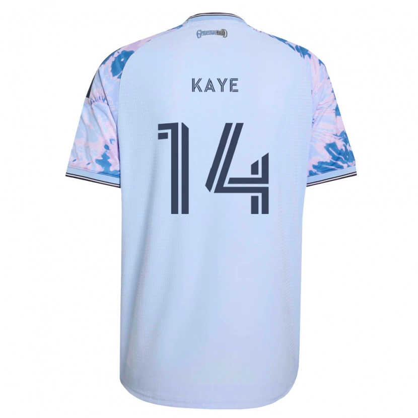 Danxen Herren Mark-Anthony Kaye #14 Königsblau Weiß Schwarz Auswärtstrikot Trikot 2026/27 T-Shirt
