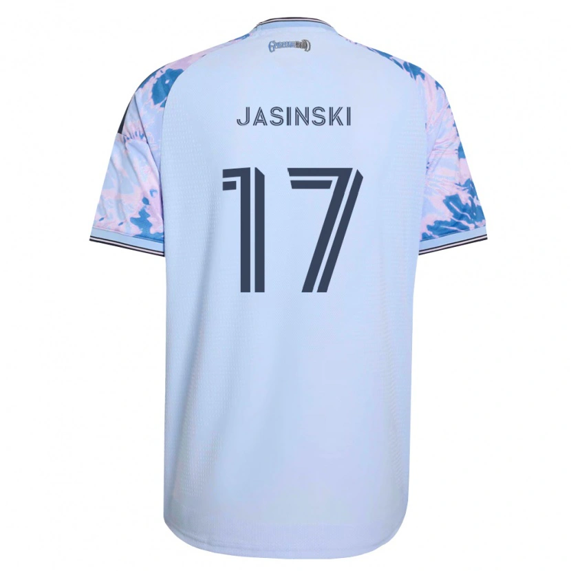 Danxen Herren Jack Jasinski #17 Königsblau Weiß Schwarz Auswärtstrikot Trikot 2026/27 T-Shirt