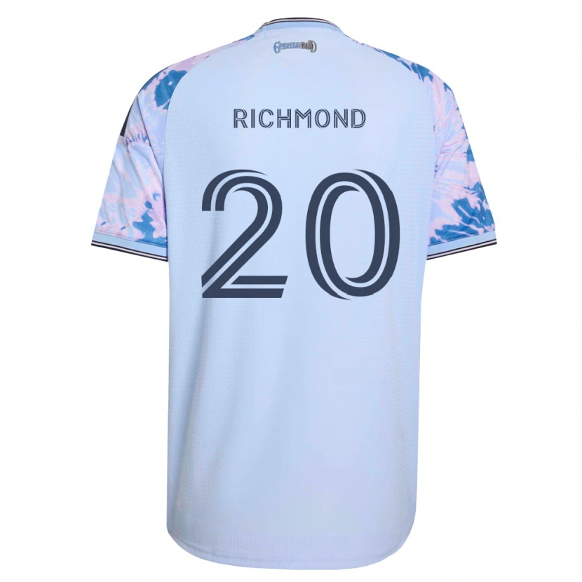 Danxen Herren Will Richmond #20 Königsblau Weiß Schwarz Auswärtstrikot Trikot 2026/27 T-Shirt