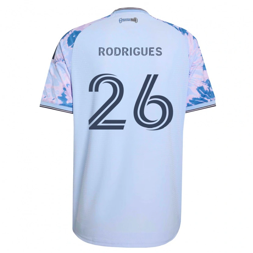 Danxen Herren Rodrigues #26 Königsblau Weiß Schwarz Auswärtstrikot Trikot 2026/27 T-Shirt