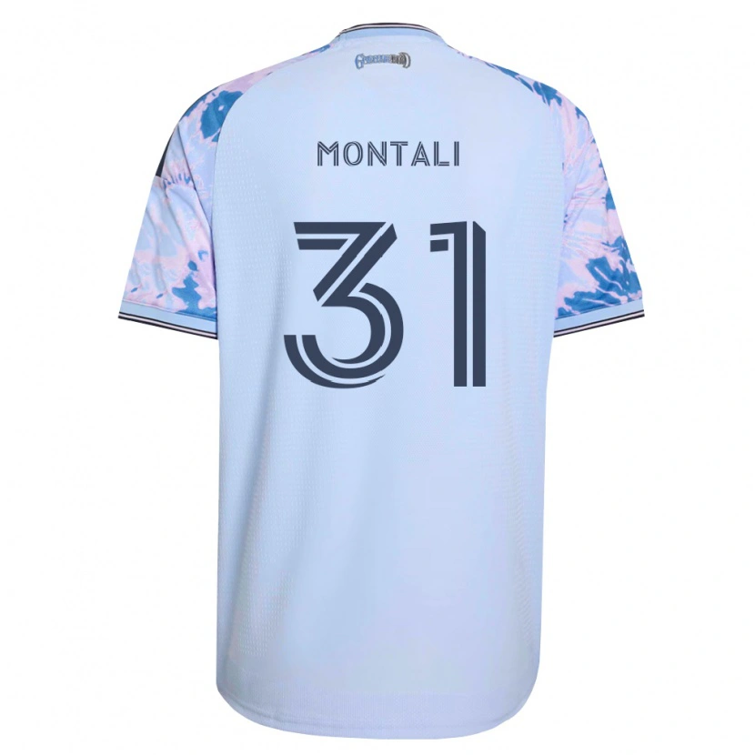 Danxen Herren Francesco Montali #31 Königsblau Weiß Schwarz Auswärtstrikot Trikot 2026/27 T-Shirt