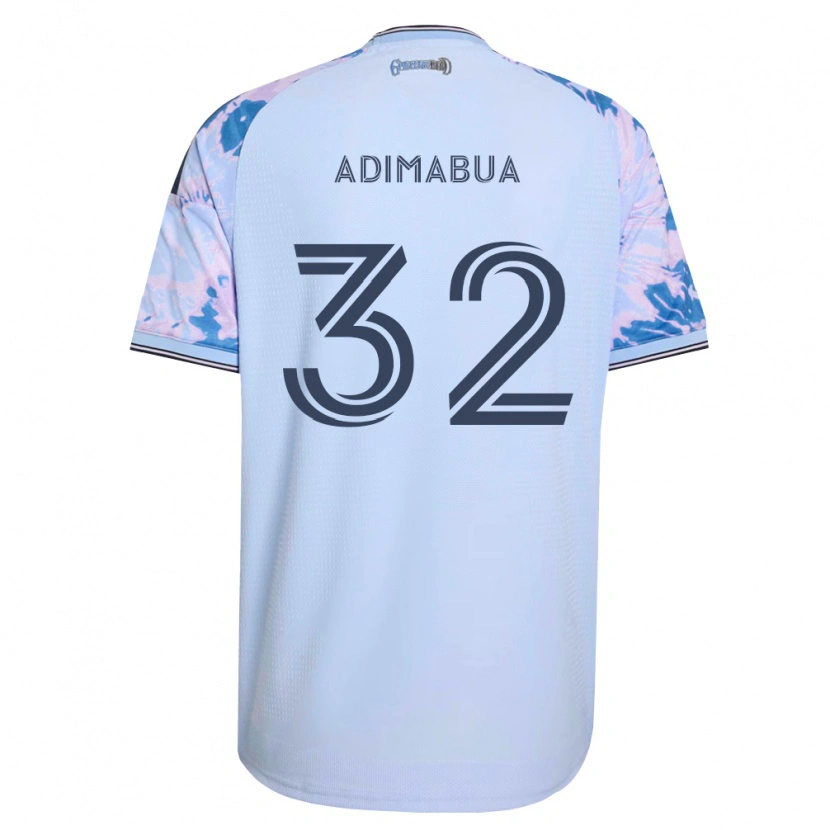 Danxen Herren Nonso Adimabua #32 Königsblau Weiß Schwarz Auswärtstrikot Trikot 2026/27 T-Shirt