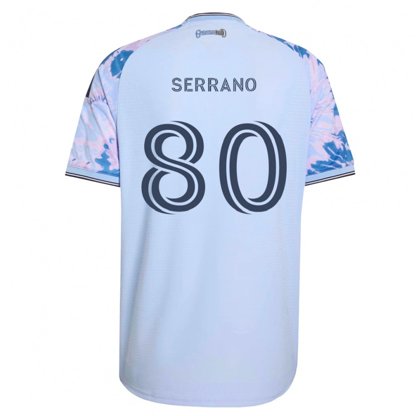 Danxen Herren David Serrano #80 Königsblau Weiß Schwarz Auswärtstrikot Trikot 2026/27 T-Shirt