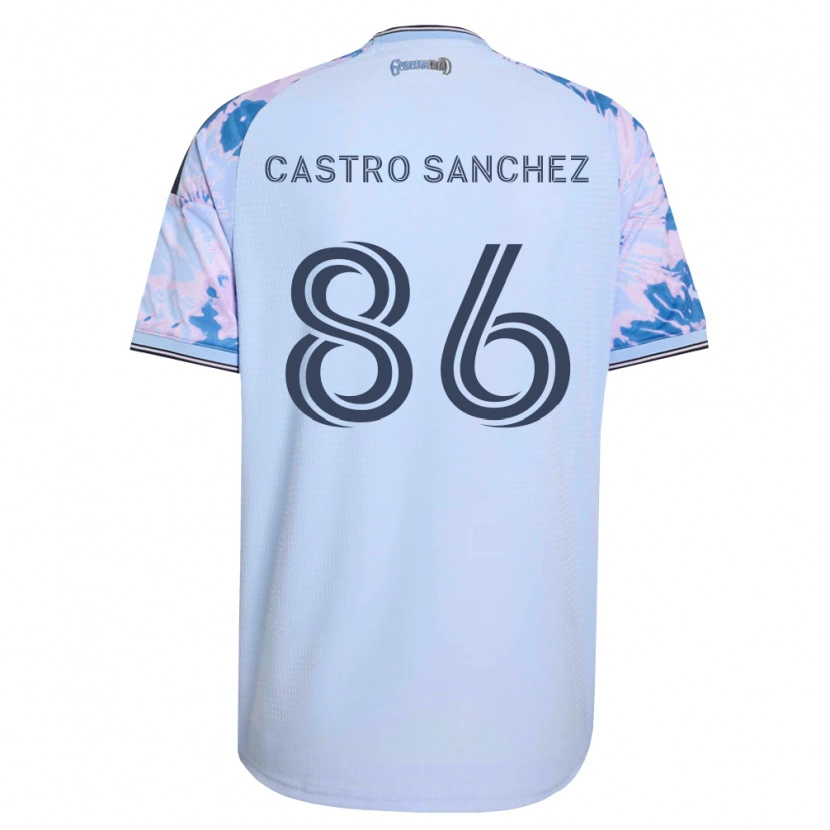 Danxen Herren Andy Castro Sanchez #86 Königsblau Weiß Schwarz Auswärtstrikot Trikot 2026/27 T-Shirt