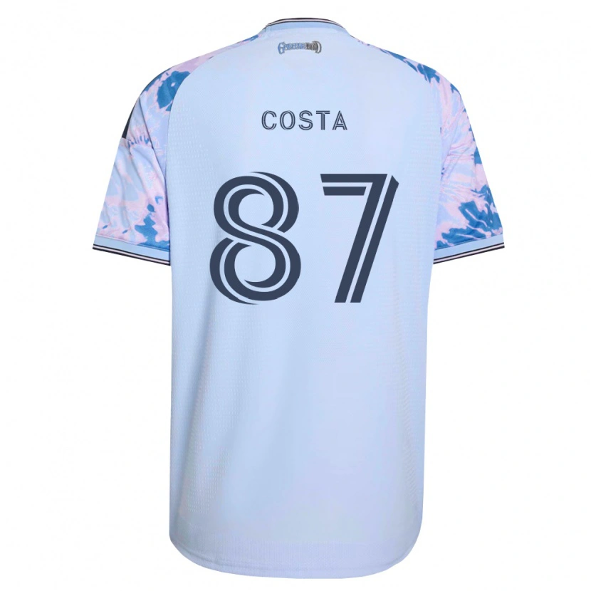 Danxen Herren Vítor Costa #87 Königsblau Weiß Schwarz Auswärtstrikot Trikot 2026/27 T-Shirt