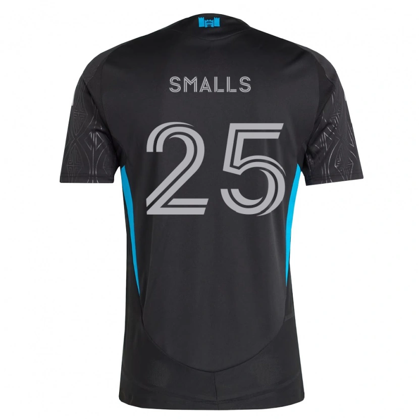 Danxen Herren Tyger Smalls #25 Schwarz Weiß Himmelblau Auswärtstrikot Trikot 2026/27 T-Shirt
