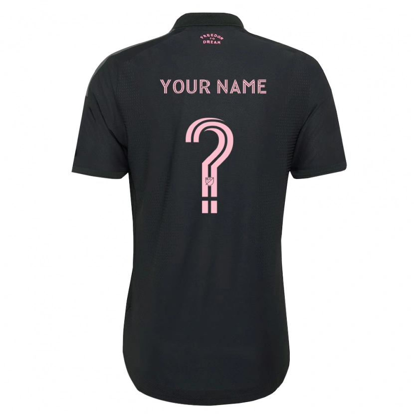 Danxen Herren Ihren Namen #0 Pink Schwarz Weiß Auswärtstrikot Trikot 2026/27 T-Shirt
