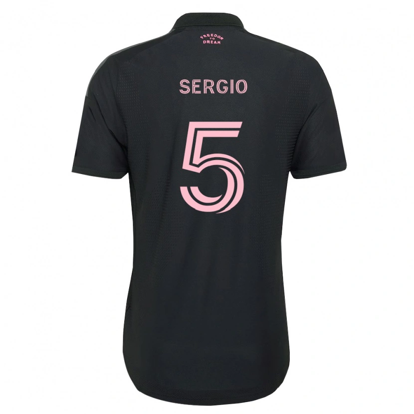 Danxen Herren Sergio Busquets #5 Pink Schwarz Weiß Auswärtstrikot Trikot 2026/27 T-Shirt