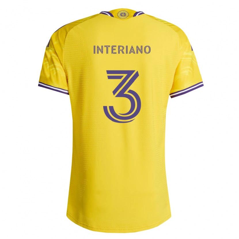 Danxen Herren Jordan Interiano #3 Gelb Violett Auswärtstrikot Trikot 2026/27 T-Shirt