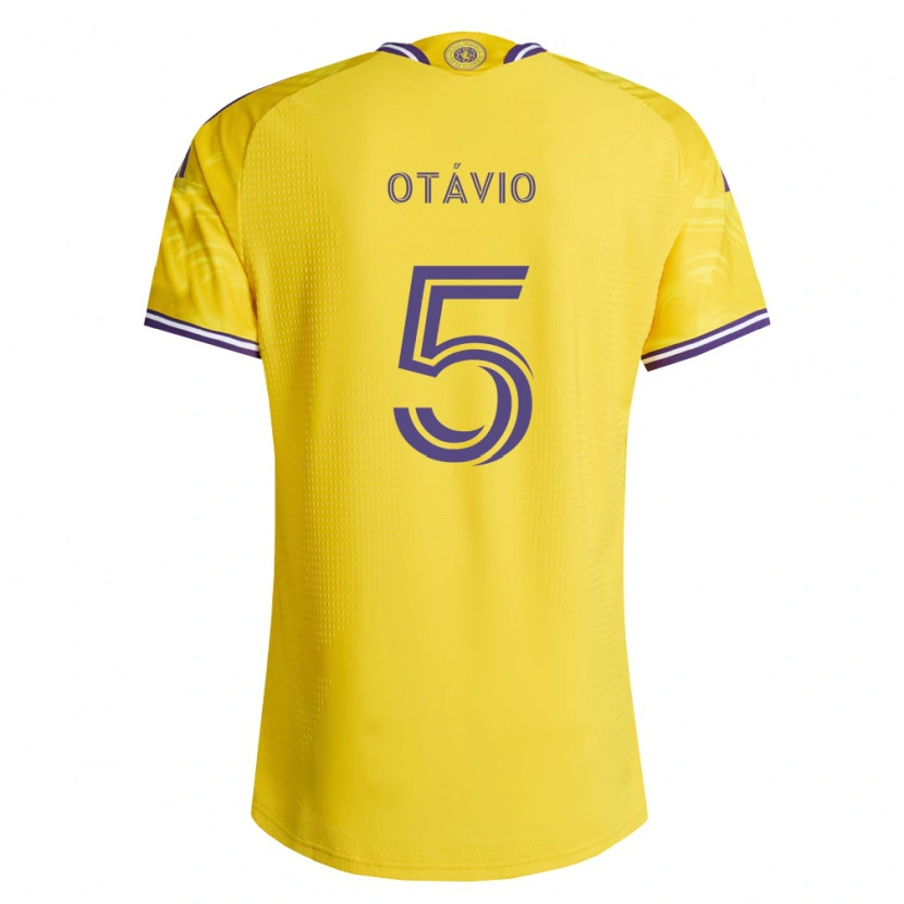 Danxen Herren Luis Otávio #5 Gelb Violett Auswärtstrikot Trikot 2026/27 T-Shirt