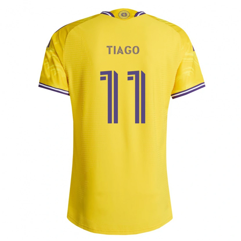 Danxen Herren Tiago Souza De Jesus Carvalho #11 Gelb Violett Auswärtstrikot Trikot 2026/27 T-Shirt