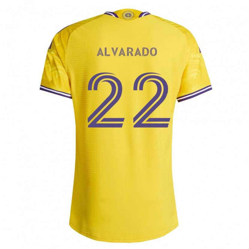 Danxen Herren Lennox Alvarado #22 Gelb Violett Auswärtstrikot Trikot 2026/27 T-Shirt