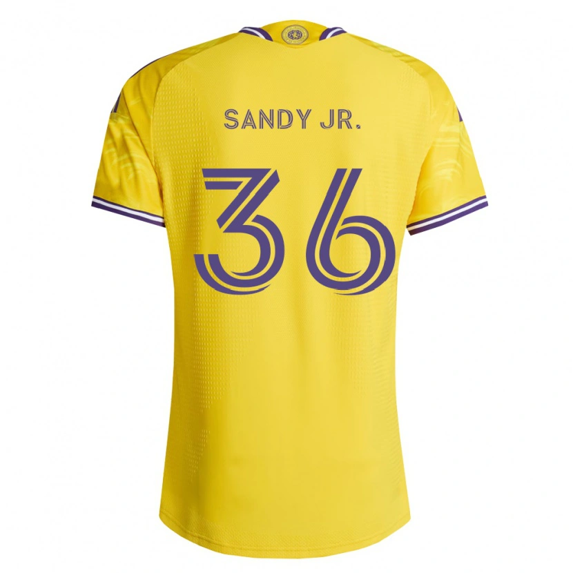 Danxen Herren Titus Sandy Jr. #36 Gelb Violett Auswärtstrikot Trikot 2026/27 T-Shirt