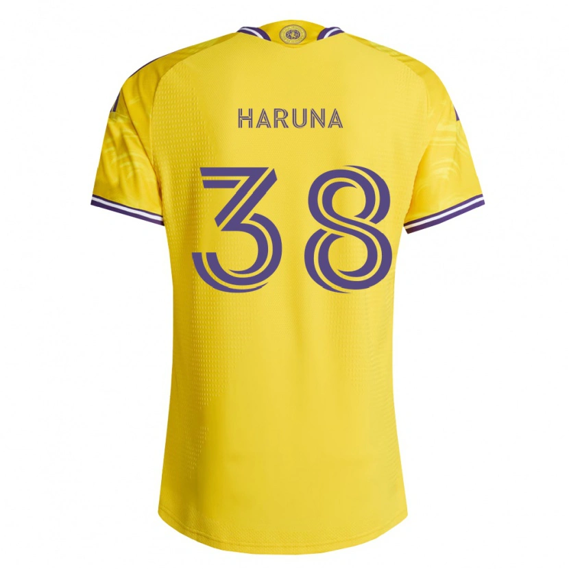 Danxen Herren Issah Haruna #38 Gelb Violett Auswärtstrikot Trikot 2026/27 T-Shirt