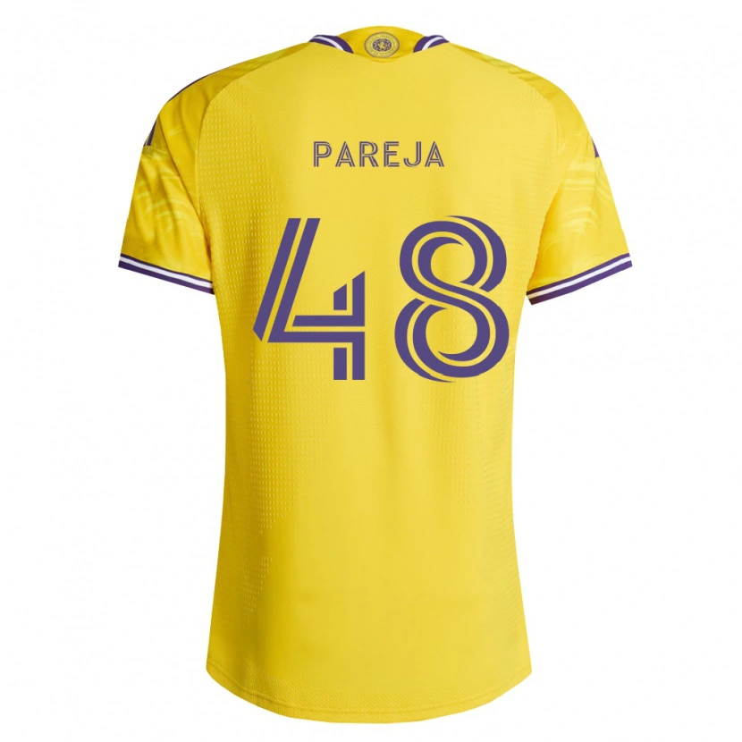 Danxen Herren Diego Pareja #48 Gelb Violett Auswärtstrikot Trikot 2026/27 T-Shirt