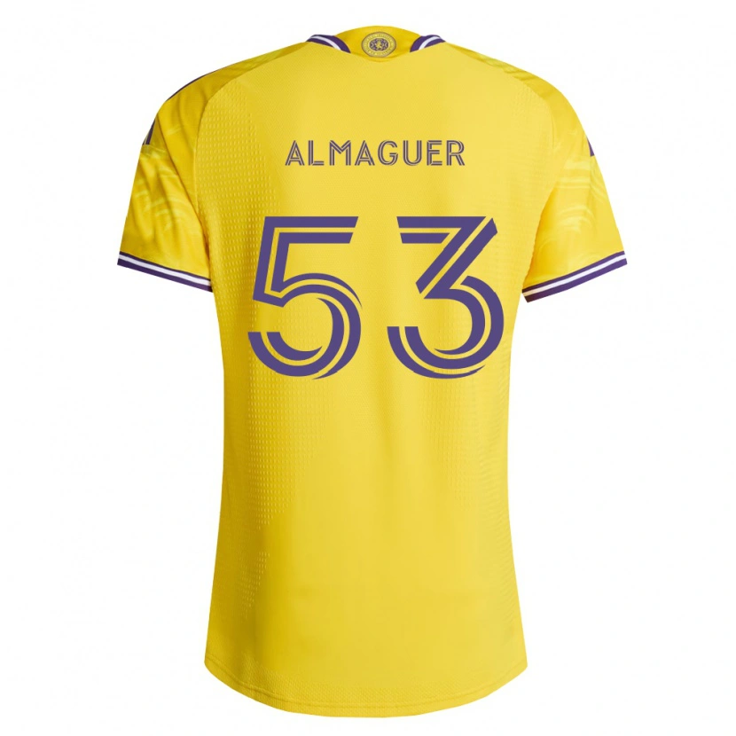 Danxen Herren Jorge Almaguer #53 Gelb Violett Auswärtstrikot Trikot 2026/27 T-Shirt