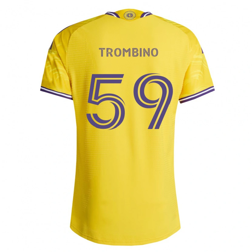 Danxen Herren Caleb Trombino #59 Gelb Violett Auswärtstrikot Trikot 2026/27 T-Shirt