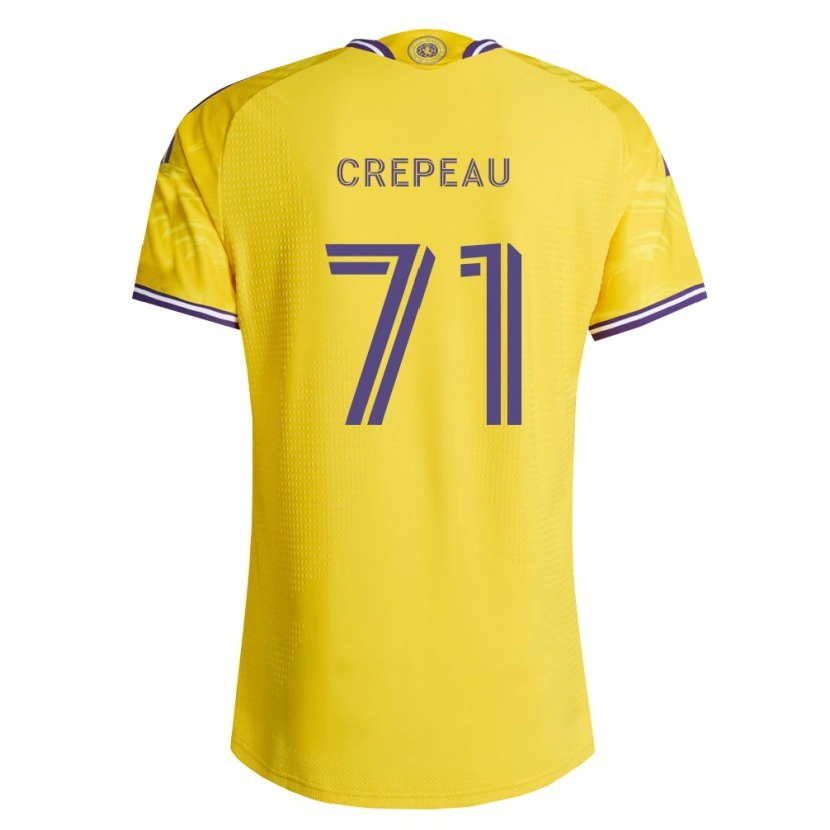 Danxen Herren Maxime Crépeau #71 Gelb Violett Auswärtstrikot Trikot 2026/27 T-Shirt