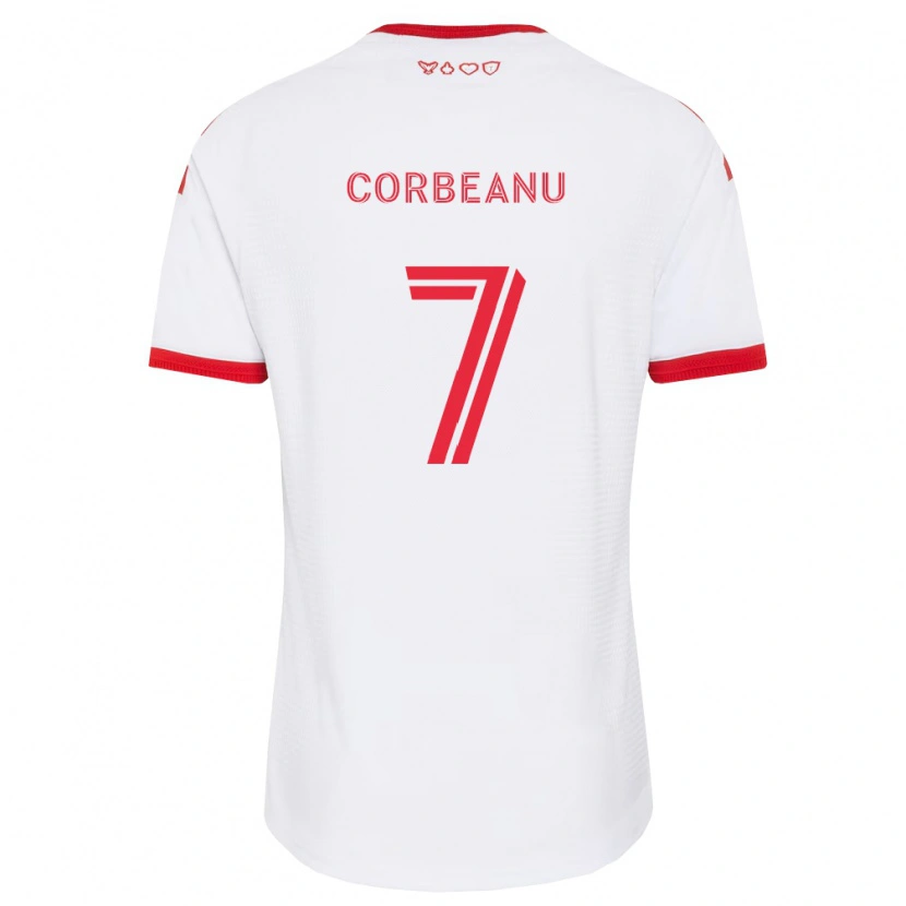 Danxen Herren Theo Corbeanu #7 Weiß Rot Schwarz Auswärtstrikot Trikot 2026/27 T-Shirt