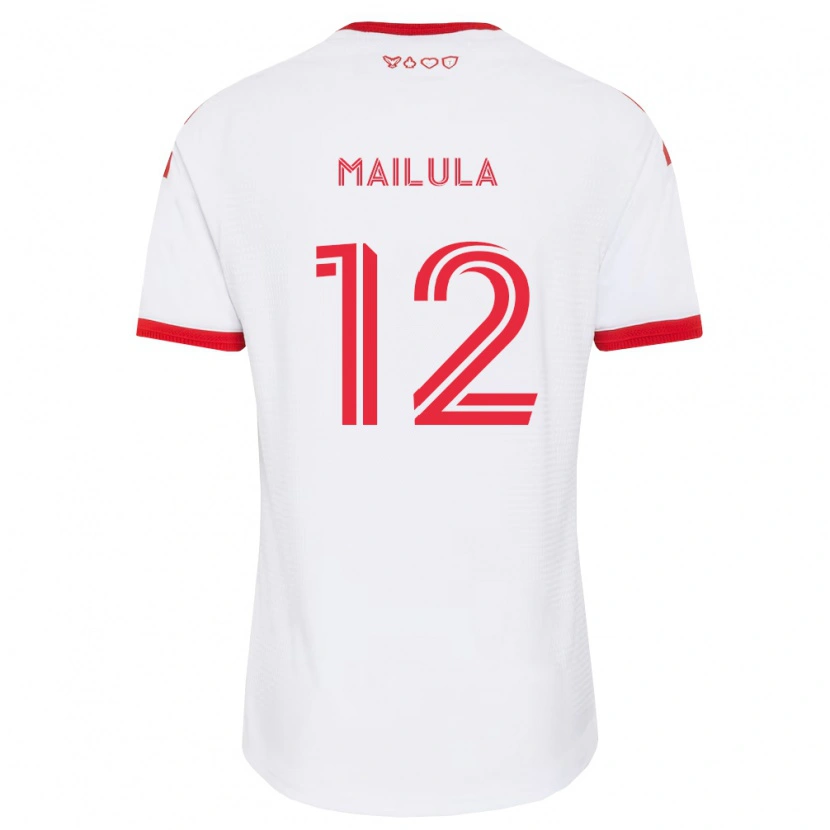 Danxen Herren Cassius Mailula #12 Weiß Rot Schwarz Auswärtstrikot Trikot 2026/27 T-Shirt