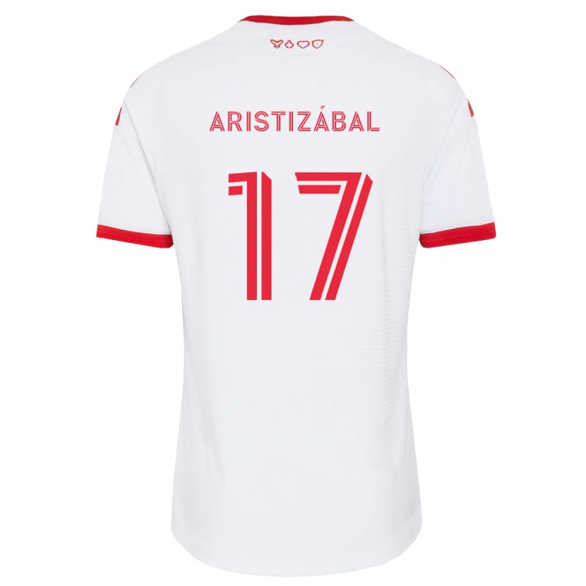 Danxen Herren Emilio Aristizábal #17 Weiß Rot Schwarz Auswärtstrikot Trikot 2026/27 T-Shirt