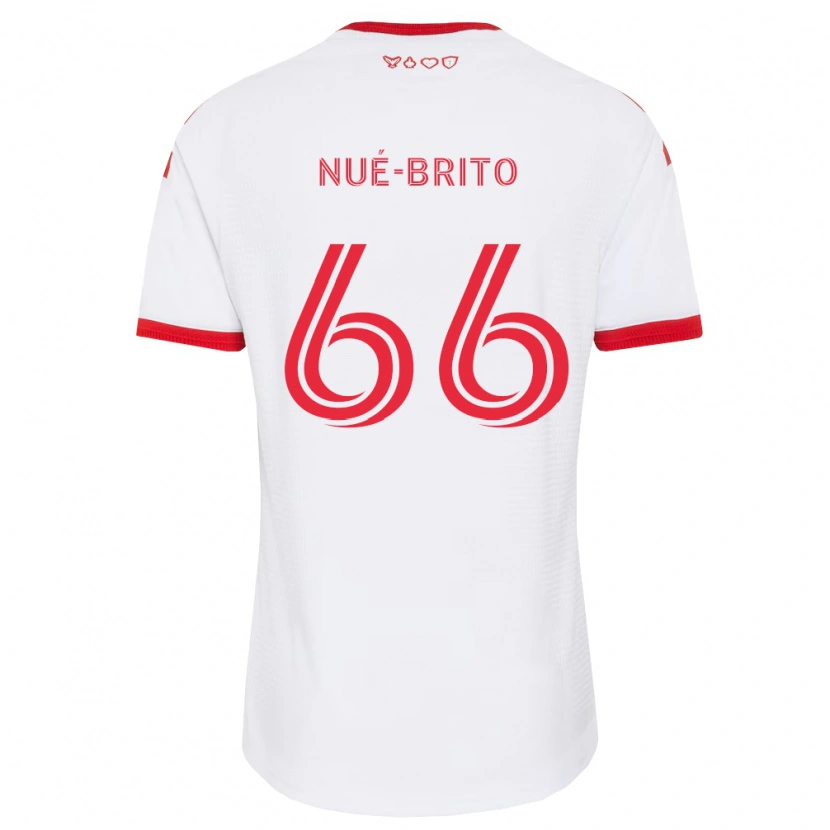 Danxen Herren Diego Nué-Brito #66 Weiß Rot Schwarz Auswärtstrikot Trikot 2026/27 T-Shirt