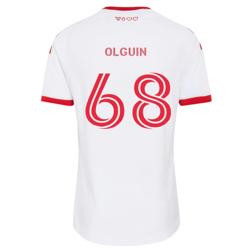Danxen Herren Lucas Olguin #68 Weiß Rot Schwarz Auswärtstrikot Trikot 2026/27 T-Shirt