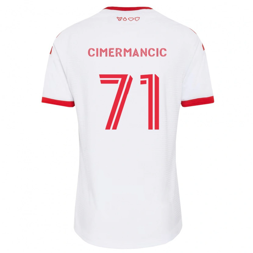Danxen Herren Markus Cimermancic #71 Weiß Rot Schwarz Auswärtstrikot Trikot 2026/27 T-Shirt