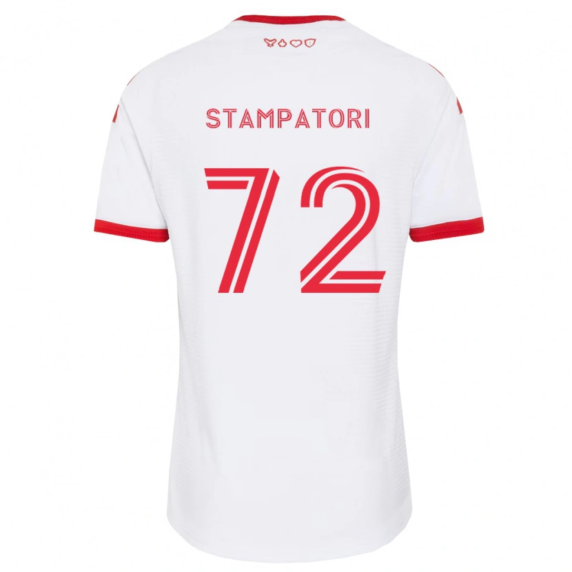 Danxen Herren Daniel Stampatori #72 Weiß Rot Schwarz Auswärtstrikot Trikot 2026/27 T-Shirt