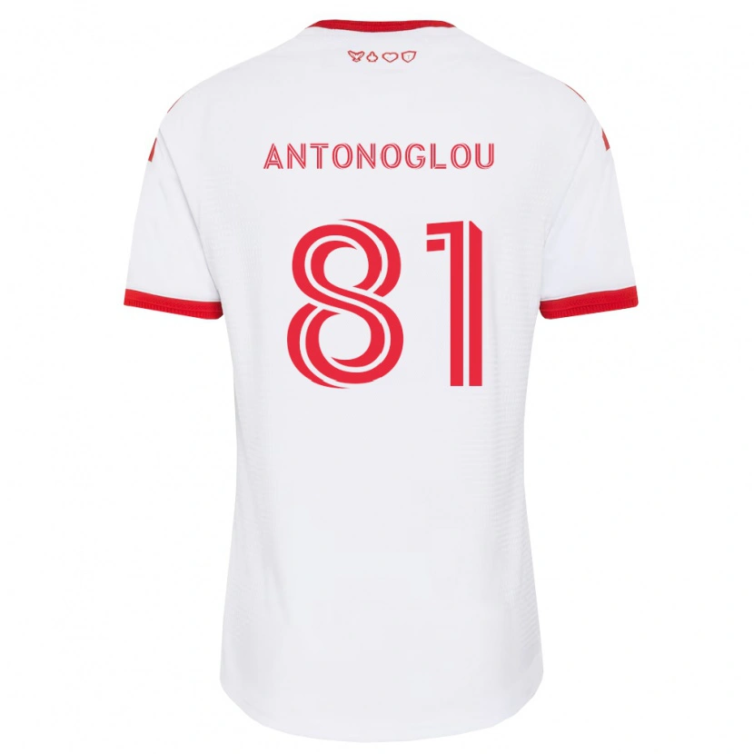 Danxen Herren Themi Antonoglou #81 Weiß Rot Schwarz Auswärtstrikot Trikot 2026/27 T-Shirt