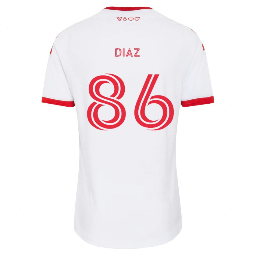 Danxen Herren Alec Díaz #86 Weiß Rot Schwarz Auswärtstrikot Trikot 2026/27 T-Shirt