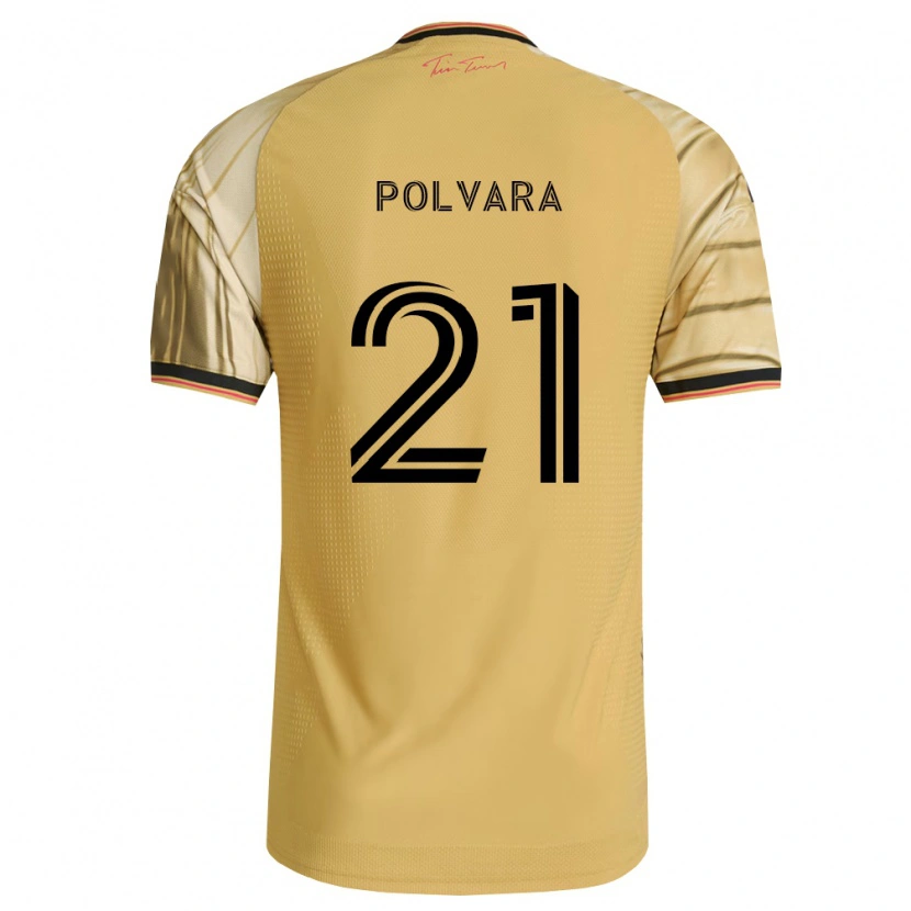 Danxen Herren Dante Polvara #21 Braun Gelb Schwarz Auswärtstrikot Trikot 2026/27 T-Shirt