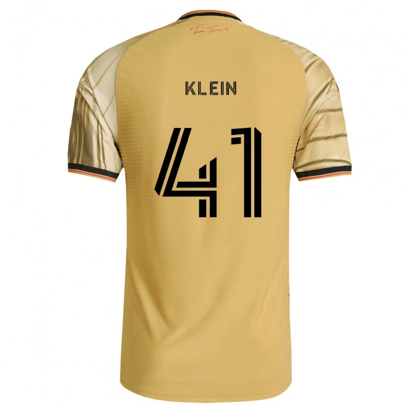 Danxen Herren Johnny Klein #41 Braun Gelb Schwarz Auswärtstrikot Trikot 2026/27 T-Shirt