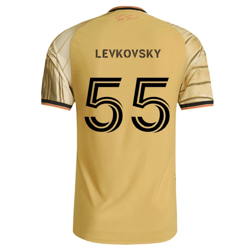 Danxen Herren Miroslav Levkovsky #55 Braun Gelb Schwarz Auswärtstrikot Trikot 2026/27 T-Shirt