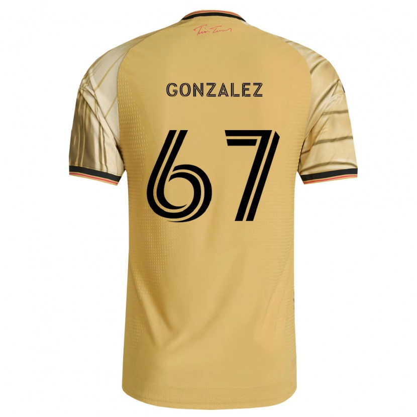 Danxen Herren Cruz Gonzalez #67 Braun Gelb Schwarz Auswärtstrikot Trikot 2026/27 T-Shirt