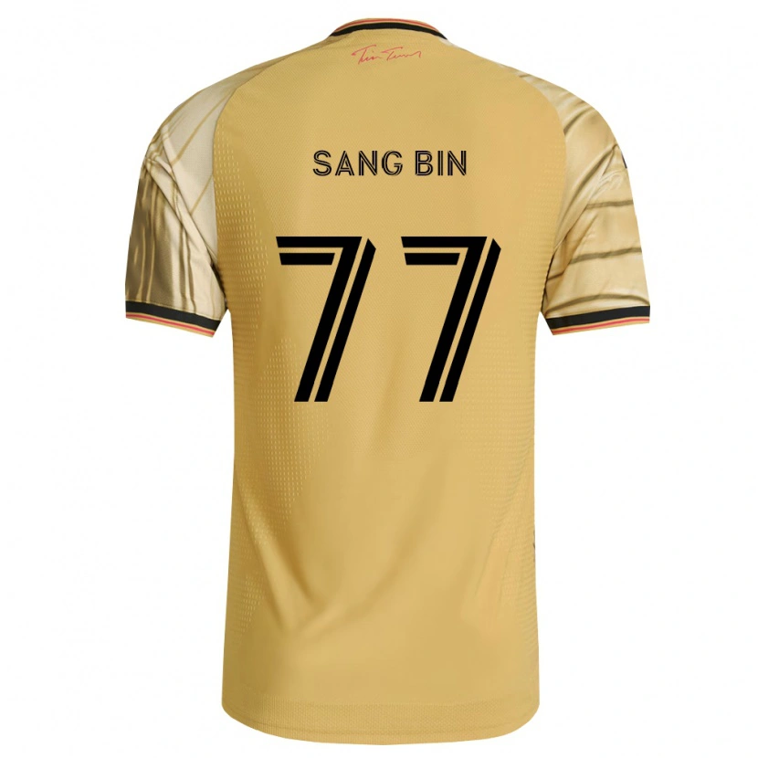 Danxen Herren Sang-Bin Jeong #77 Braun Gelb Schwarz Auswärtstrikot Trikot 2026/27 T-Shirt