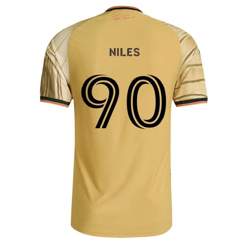 Danxen Herren Eddie Niles #90 Braun Gelb Schwarz Auswärtstrikot Trikot 2026/27 T-Shirt