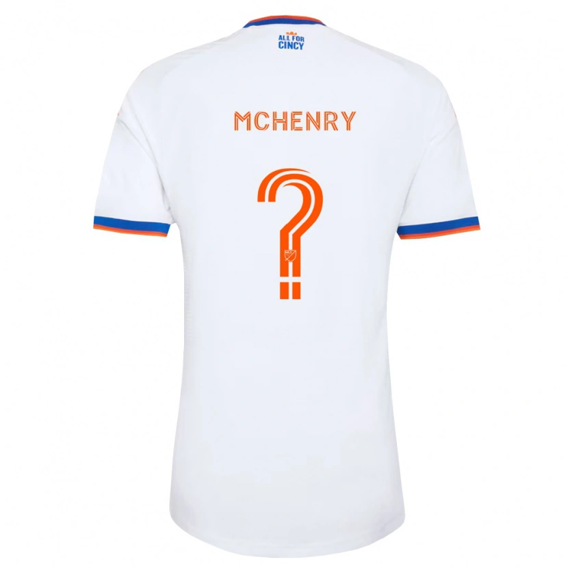 Danxen Herren Nicholas Mchenry #0 Weiß Marineblau Orange Auswärtstrikot Trikot 2026/27 T-Shirt