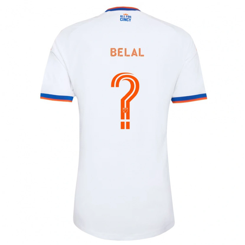 Danxen Herren Ryan Belal #0 Weiß Marineblau Orange Auswärtstrikot Trikot 2026/27 T-Shirt
