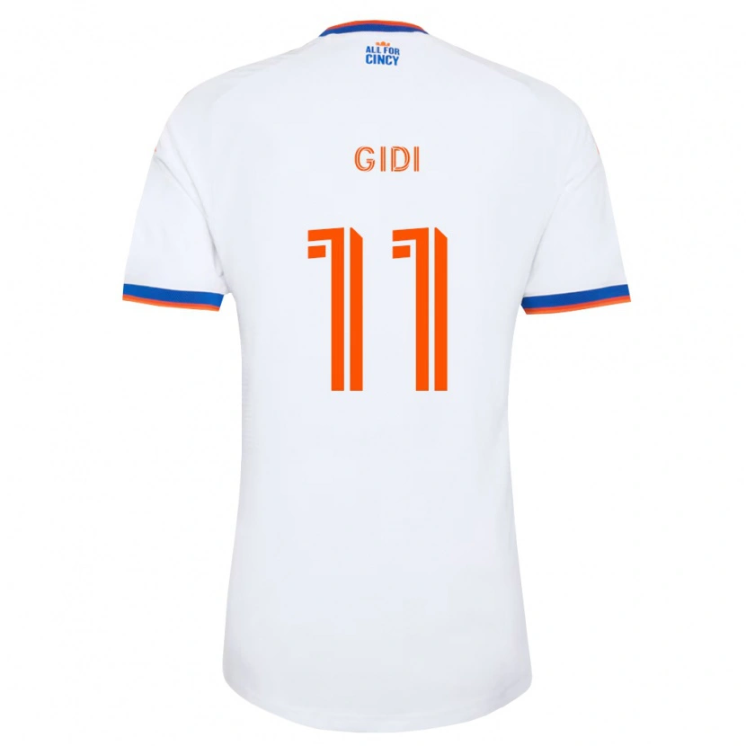 Danxen Herren Samuel Gidi #11 Weiß Marineblau Orange Auswärtstrikot Trikot 2026/27 T-Shirt