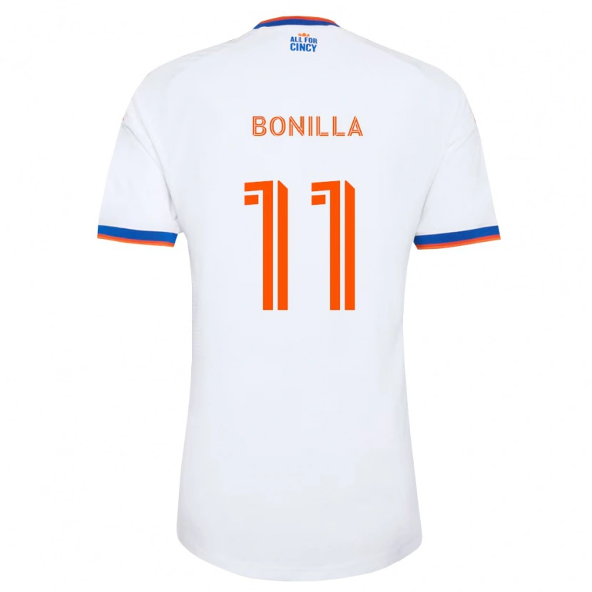 Danxen Herren Jarell Bonilla #11 Weiß Marineblau Orange Auswärtstrikot Trikot 2026/27 T-Shirt
