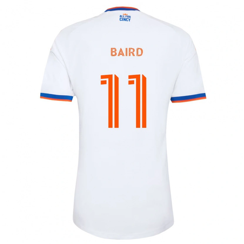 Danxen Herren Corey Baird #11 Weiß Marineblau Orange Auswärtstrikot Trikot 2026/27 T-Shirt