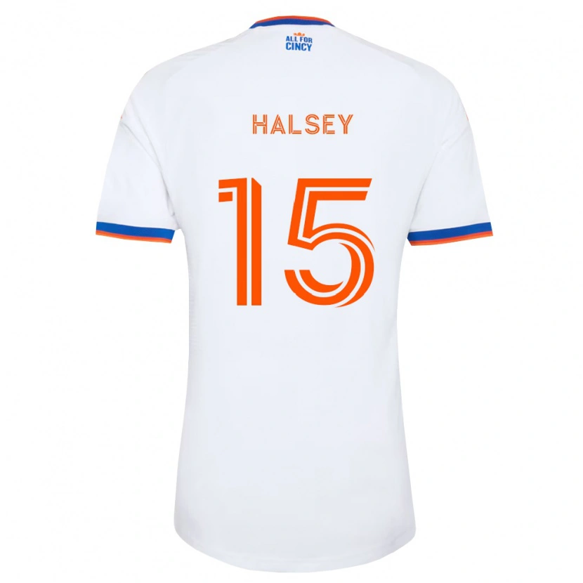 Danxen Herren Bret Halsey #15 Weiß Marineblau Orange Auswärtstrikot Trikot 2026/27 T-Shirt