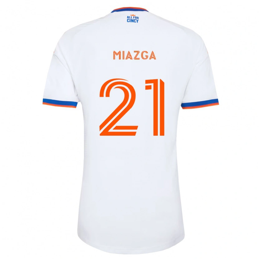 Danxen Herren Matt Miazga #21 Weiß Marineblau Orange Auswärtstrikot Trikot 2026/27 T-Shirt