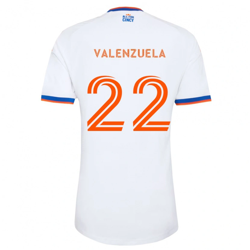Danxen Herren Gerardo Valenzuela #22 Weiß Marineblau Orange Auswärtstrikot Trikot 2026/27 T-Shirt
