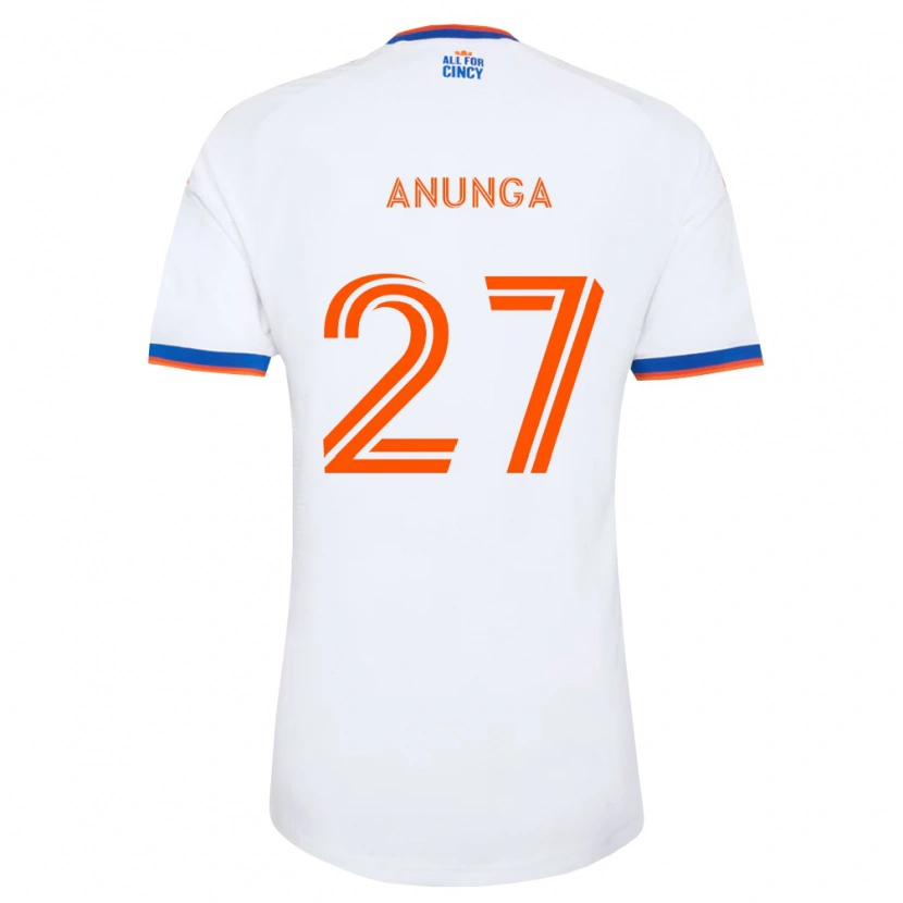 Danxen Herren Tah Anunga #27 Weiß Marineblau Orange Auswärtstrikot Trikot 2026/27 T-Shirt
