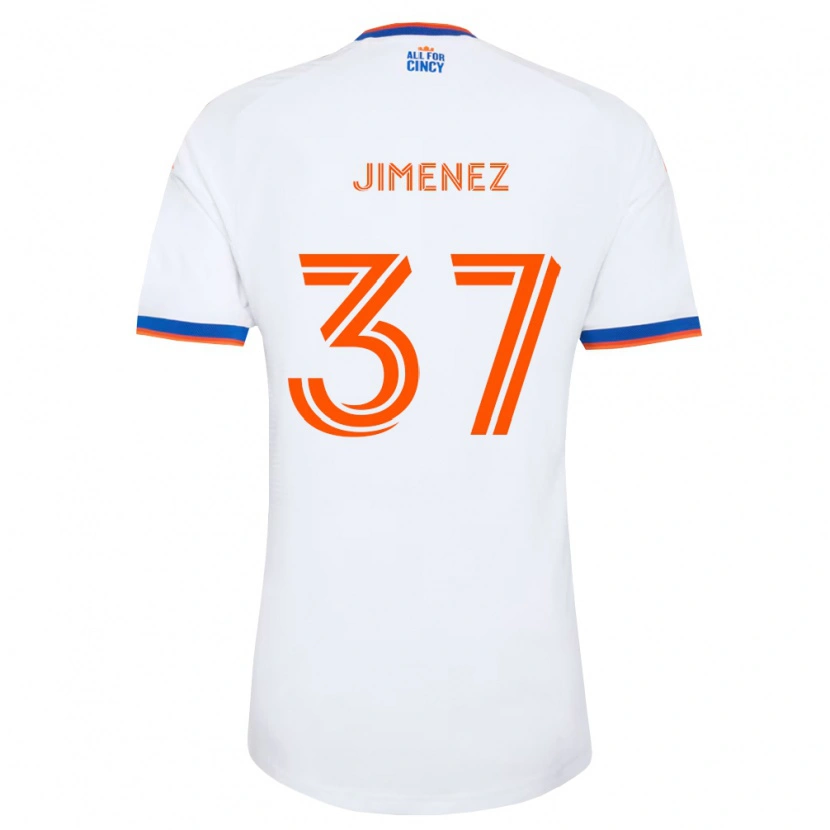 Danxen Herren Stiven Jimenez #37 Weiß Marineblau Orange Auswärtstrikot Trikot 2026/27 T-Shirt