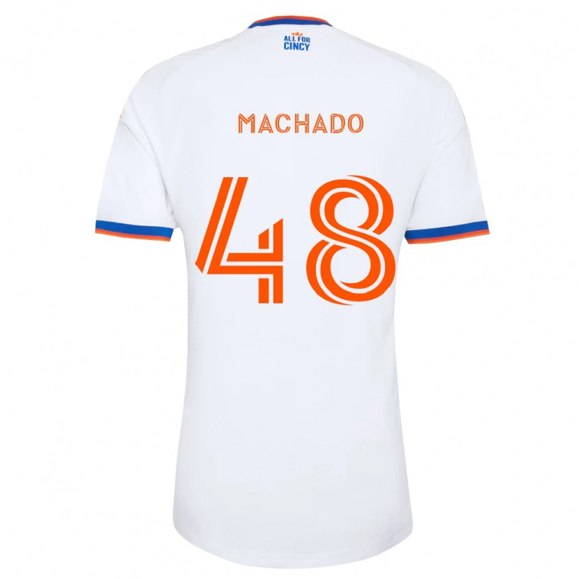 Danxen Herren Juan Machado #48 Weiß Marineblau Orange Auswärtstrikot Trikot 2026/27 T-Shirt
